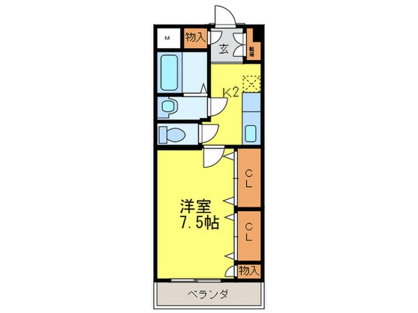 ハビタット３５１の物件間取画像